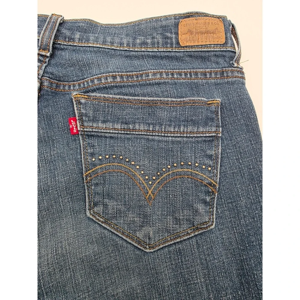 Levi's 515 Medium Wash Women's Stretch Denim Bootcut Jeans Western 32